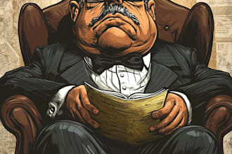 create digital political cartoon for political cartoon