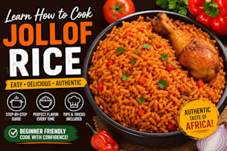 teach you how to cook jollof rice and chicken