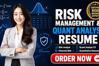 write strong ats risk management resume, quant analyst cv linkedin optimization