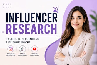 do instagram tiktok and youtube influencer research
