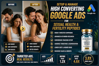 setup and manage effective google ads for sexual health and fertility peptides