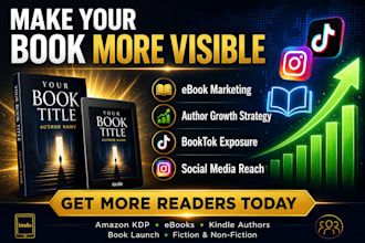 do book promotion, ebook marketing, booktok and kindle book advertising