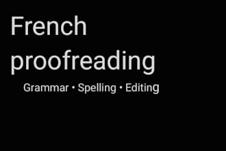 correct and improve your french texts
