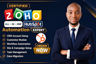 setup and customize zoho one, zoho CRM, automation, workflows, and integrations