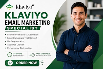be klaviyo email marketing specialist ecommerce flows automation campaign expert