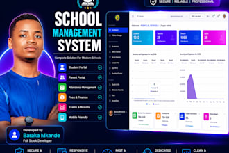 develop a complete school management system with a portal