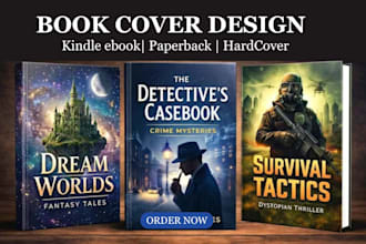 do book cover design, kindle ebook cover, book cover, book cover design for KDP