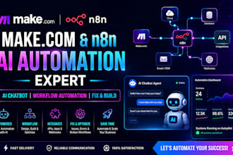build make com n8n ai automation workflow fix n8n ai chatbot agent automation