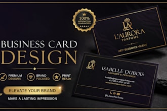 design a minimalist and luxury business card for you