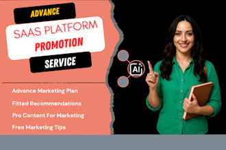 do promotion for saas website, ai platform marketing to boost awareness, sales