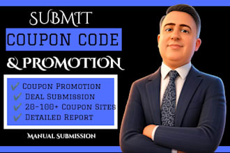 do manual discount code promotion and coupon website submission