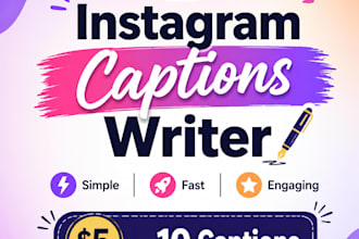 write short instagram captions and social media captions