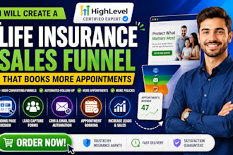 create a life insurance sales funnel that books more appointments