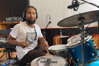 record drums for your reggae song