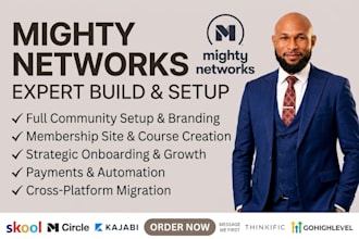 build your mighty networks membership site