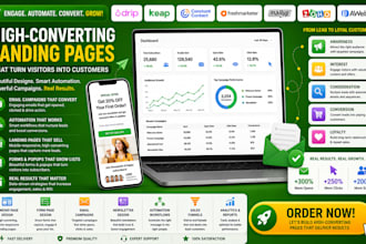 setup drip constant contact freshmarketer mailup zoho aweber landing page design