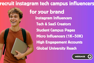 recruit instagram tech campus influencers for your brand