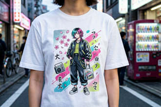 design premium custom tshirt for clothing and merch