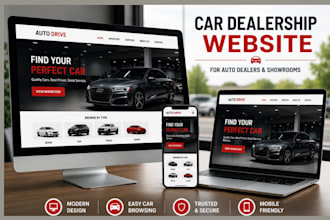 build a car dealership website for auto dealers and car showrooms