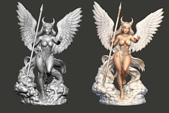 3d print and paint anime model action figure 3d statue resin nsfw miniatures