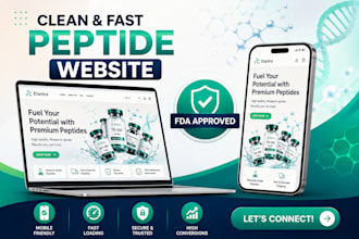 design redesign woocommerce peptide website