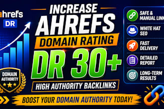 increase domain rating ahrefs dr30  plus
