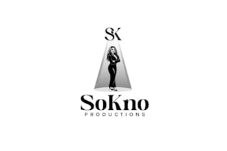 design cinematic movie sokno productions film company logo