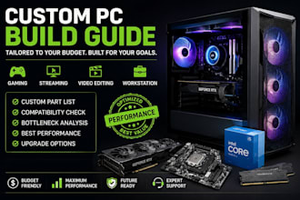 create a custom PC part list and hardware guide for your budget