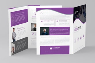 design professional company profile, business flyers, bi fold trifold brochure