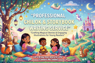 write your children story book children book writing service kid ebook