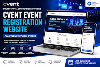 build cvent event registration website event website conference portal