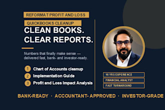 reformat profit and loss and optimize chart of accounts