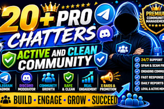 be community manager telegram moderator telegram admin discord moderator