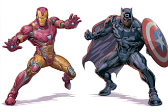 do a superhero comic