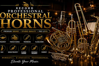 record pro orchestral horns trumpet french horns trombone flugelhorn sax brass