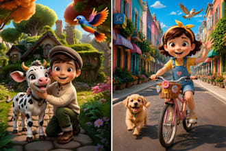 illustrate your children book with colorful and engaging artwork