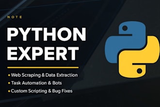 be your expert python developer for web scraping and automation