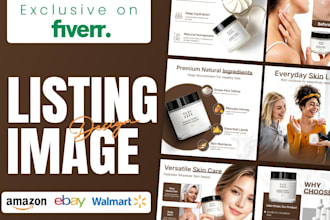 design amazon listing images, amazon infographic and product listing images