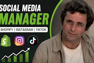 social media manager for shopify stores ig business manager tiktok marketing