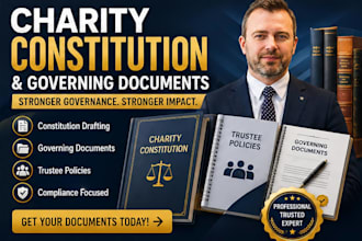 prepare your UK charity constitution and governing documents