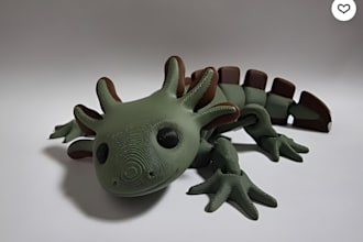 design poseable 3d figure, flexible character model and movable toy for 3d print