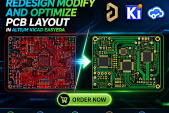 edesign modify and optimize pcb layout in altium kicad easyeda