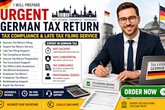 prepare urgent german tax return tax compliance and late tax filing service