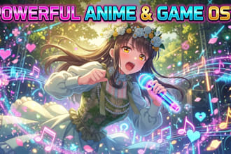 compose powerful japanese anime music and energetics indie game themes game ost