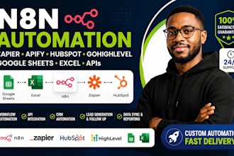 do n8n google sheets automation apify zapier gohighlevel hubspot crm airtable