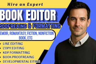 edit, proofread, KDP format, memoir, romantasy, fiction, nonfiction book editor