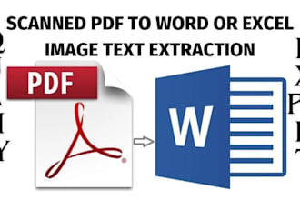 convert scanned PDF to word