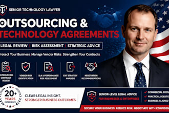 review outsourcing agreements and technology contracts legal advisory