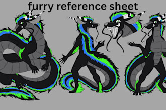 draw furry reference sheet character design furry art furry oc fursona furry pfp