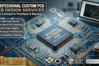 design pcb, circuit design, iot, and electronics engineering